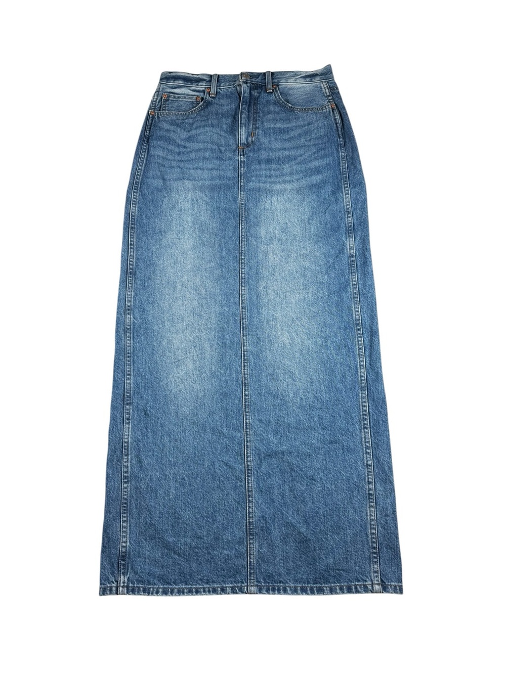 Aritzia Denim Forum The 90’s Pencil Maxi Denim Skirt, 27.
